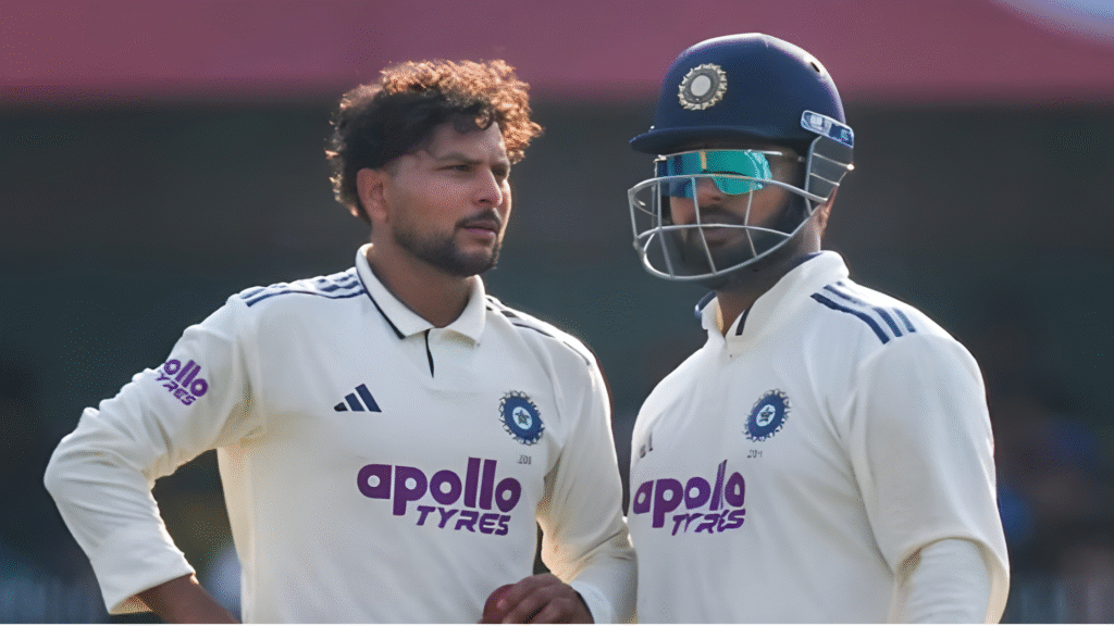 बीच मैच में कुलदीप पर आग बबूला हुए पंथ (1)